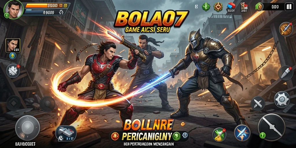 Tampilan gameplay BOLA07 yang penuh aksi dan seru.