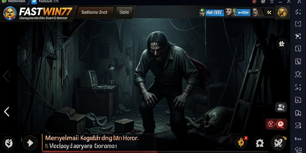Tampilan menegangkan dari gameplay FASTWIN77 yang penuh horor.