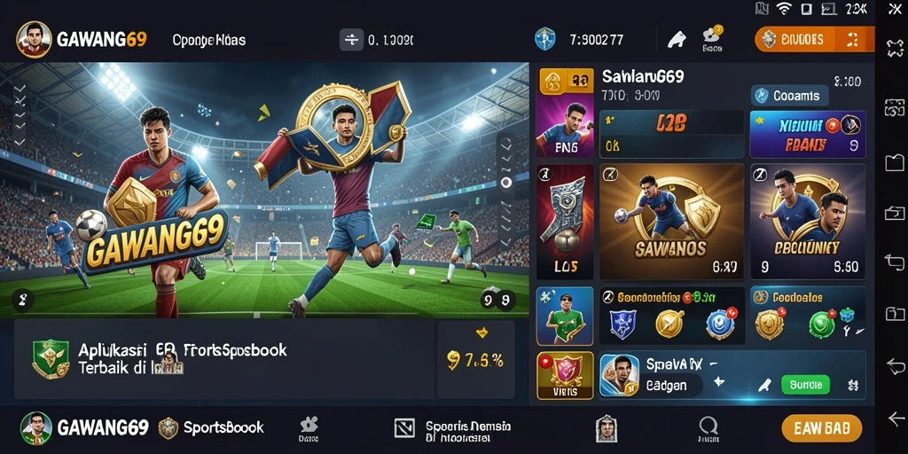 Screenshot GAWANG69 menampilkan tampilan taruhan olahraga yang menarik.