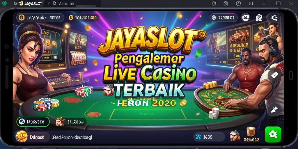 Screenshot JAYASLOT menampilkan gameplay Live Casino yang menarik dan interaktif.