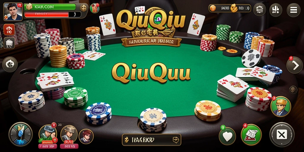 Gameplay KAKRP yang seru dan menegangkan dalam permainan QiuQiu.