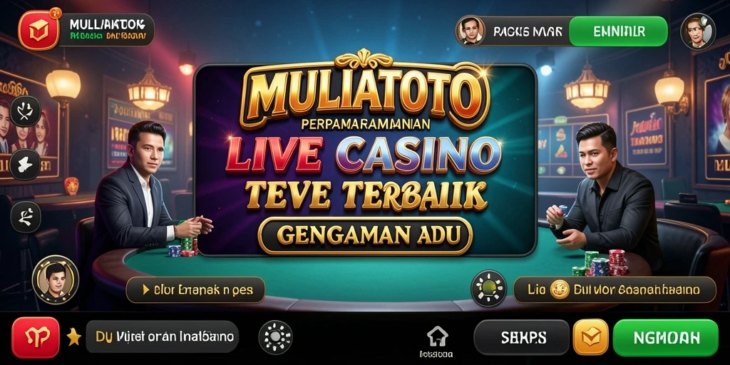 Tampilan permainan Live Casino yang menegangkan dan interaktif di MULIATOTO.