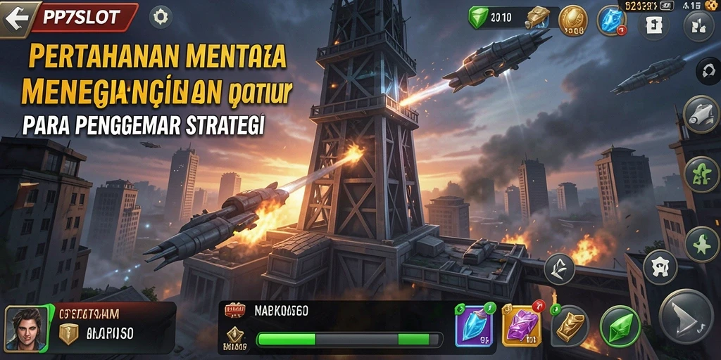 Tampilan gameplay PP7SLOT yang memukau dengan strategi pertahanan yang menarik.