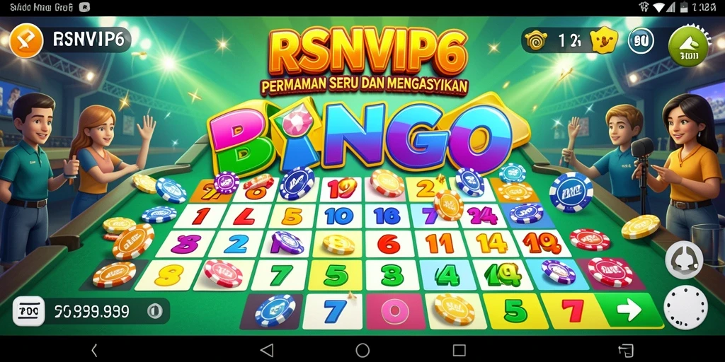 Screenshot gameplay RSNVIP6 menampilkan momen seru permainan Bingo.