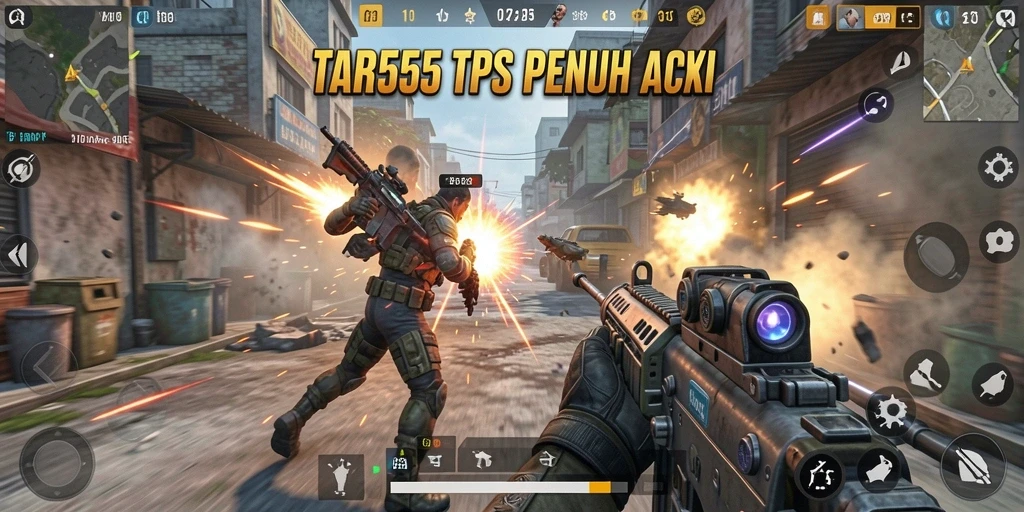 TAR555 menangkap aksi seru dalam gameplay TPS yang menegangkan.